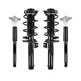 PM Auto Set of 4 Front Quick Complete Strut-Coil Spring Assembly-Rear Complete Shock Absorber Kit Fits For 2005-2018 Volkswagen Jetta