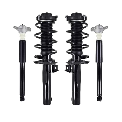 PM Auto Set of 4 Front Quick Complete Strut-Coil Spring Assembly-Rear Complete Shock Absorber Kit Fits For 2005-2018 Volkswagen Jetta