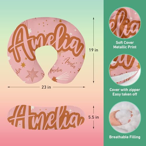 Image of Personalised Car Seat Cover for Babies - Multi-use Pink Carseat Canopy Cover with Name, Car Seat Covers, Christmas Birthday Gifts for Infant Boys and Girls