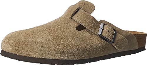 Birkenstock Boston Classic Arch Clog,Taupe Suede,36 M EU