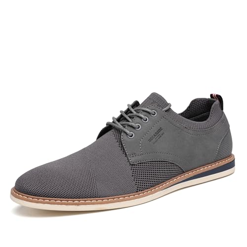 DECARSDZ Mens Point Toe Dress Shoes Fabric Breeze Breathable Mesh Shoe