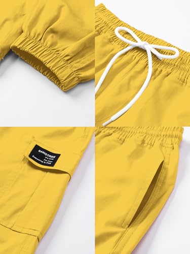 Image of SANGTREE Girls & Womens Drawstring Cargo Jogger Pants,3 Years - Women 3XL