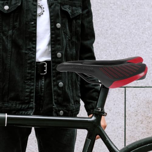 Selle de vélo VTT ergonomique anti-douleur avec éclairage LED intégré pour cyclisme nocturne - 4