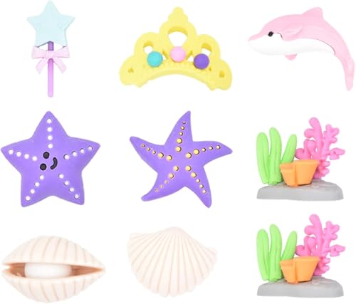 Image of DEOXY Fairy Tale Palace Erasers for Kids - Stylish Erasers for Girls, School Stationary Kit for, Birthday Return Gifts for- Pack of 2 (QH-8384)