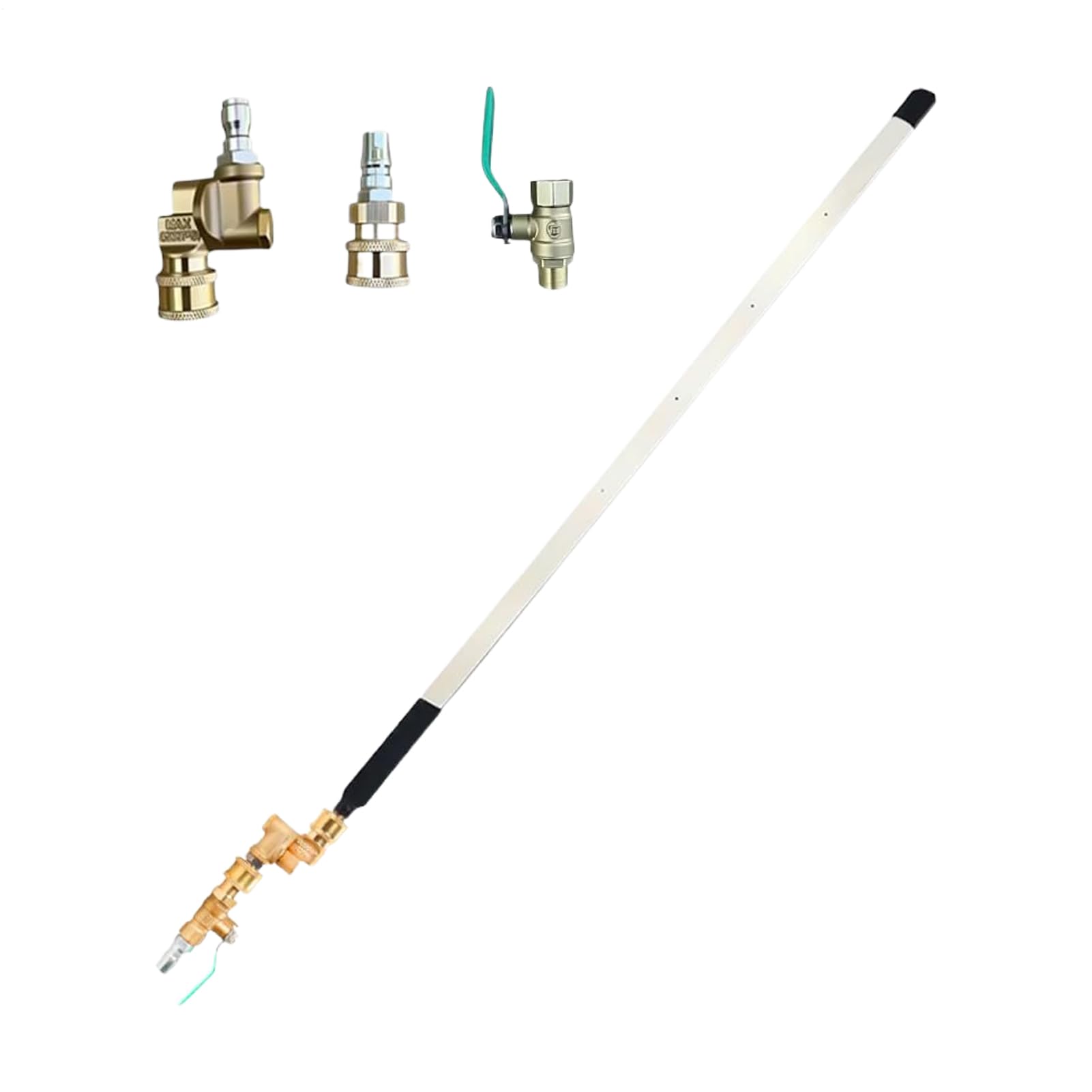 Robusto enjuague Lance – soplador preciso y anti frescor | Boquilla de agua de alta presión para pistola lanzada | Rotación a 180 grados para coche, autocaravana, calefacción, aire acondicionado