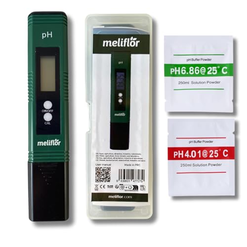 Medidor de Ph Eco Meliflor. Económico y preciso de ±0.01. Calibración automática.