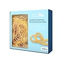 RAYLU PAPER - Elastici in Gomma Naturale al 100%, Anelli Elastici Riutilizzabili per Ufficio e Casa (100 Ø x 2 mm, 100g)