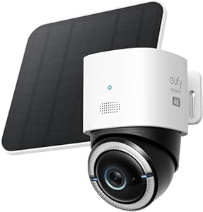 eufy 4G LTE Überwachungskamera mit WLAN, 4K UHD Schwenk-Neige-Funktion, Kabellos, Solarbetrieben mit Solarpanel, KI-basierte Personen-/Fahrzeugverfolgung, inklusive SIM-Karte