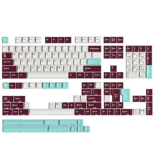 Image of Fogruaden PBT Keycaps Set, Cherry Profile Custom Keycap for Mechanical Keyboard Keycaps(Cherry yaoye)