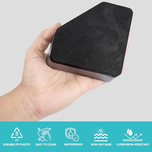 Belle Vous 4 Pak Anti-Vibratie Voetjes voor het Wasmachine - Non-Slip, Geluidsdempend & Schokabsorberende Matjes voor Wasmachine en Droger - Rubberen Stabilisatievoetjes Tegen Bewegen & Schudden - Afbeelding 4