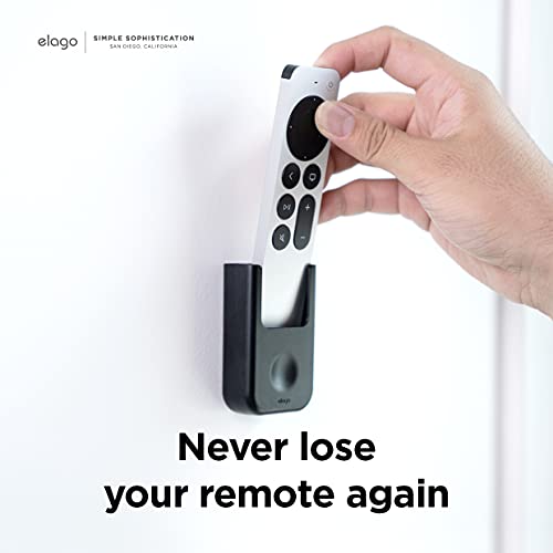elago Remote Holder Mount Fernbedienungshalter Kompatibel mit Apple TV 4K Siri Remote 3. Generation (2022) und 2. Generation (2021) (Weiß) – Bild 3