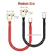 Linkstyle 2PCS 2AWG 12 Inch Battery Cables with 3/8