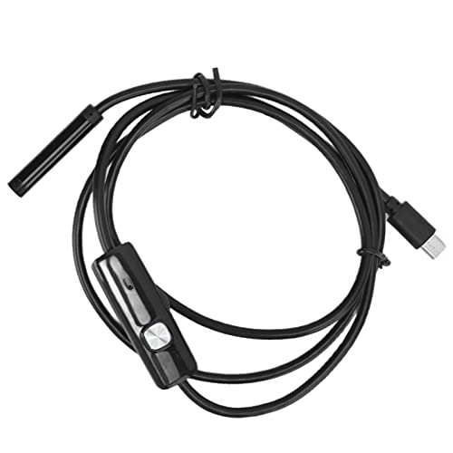 Qiilu LEDライト付き内視鏡カメラ - 自動車、配管、電気検査用の7mm IP67防水ボアスコープ - 低照度条件でも明るさを調整可能 (1.5m)