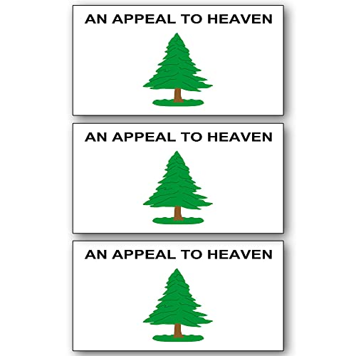 an Appeal to Heaven American Flag Car Magnetic Stickers - Bumper Sticker - Car Stickers & Decal Sticker Magnet - American Made Decals & Bumper Stickers for Car - Truck Decals - 4