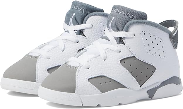 Jordan Toddler's 6 Retro Cool Grey White/Medium Grey-Cool Grey (DV3606 100) - 33