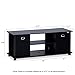 Furinno Econ Entertainment Center, Black/Black