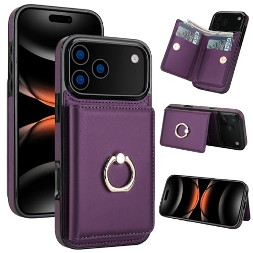 Étui iPhone 17 Pro portefeuille violet pour simplifier vos sorties et trajets urbains