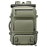 ZPFDSG Mochila Viaje Vacio Mochila For Ordenador Portátil De 16 Pulgadas, Compresión Al Vacío, Escolar Gran Capacidad For Negocios, Expandible For Exteriores(BA-1810 Green)