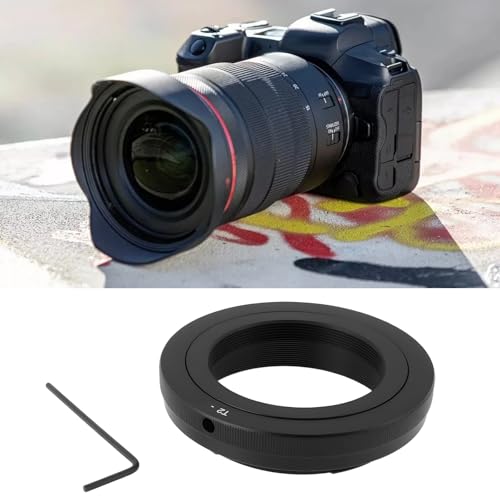 YINETTECH Anillo Adaptador de Lente de Espejo Telefoto Compatible con Canon EOS Cámaras para Conectar Lentes con Montura T2/T - imagen 2