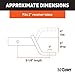 CURT 45070 Class 3 Trailer Hitch Ball Mount, Fits 2-Inch Receiver, 7,500 lbs, 1-Inch Hole, 6-Inch Drop, Gloss Black Powder Coat