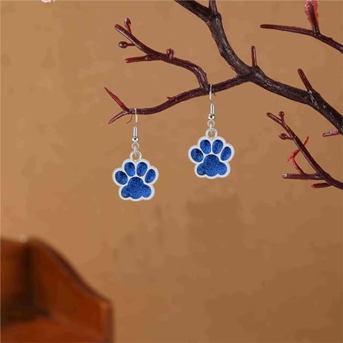 Paw Print Earrings Cute Dog Cat Animal Paw Earring3