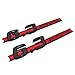 US85 Direct 2X 6.3 AMG Genuine Emblem Fender Left& Right Adhesive Logo Badge Nameplate Decoration Sport for Mercedes-Benz OEM ABS (Red&Black)