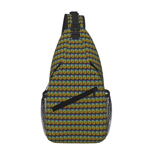 Sac à dos à bandoulière avec notes de musique, accessoire de marche ultra léger
