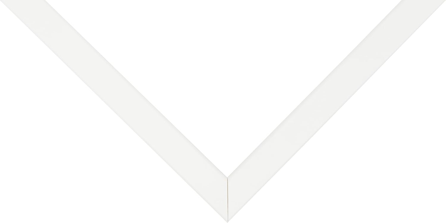 Frame USA 23x35 Picture Frame, White, Corporate Thin Series, Wall Hanging Frame with High Clarity Plexiglass