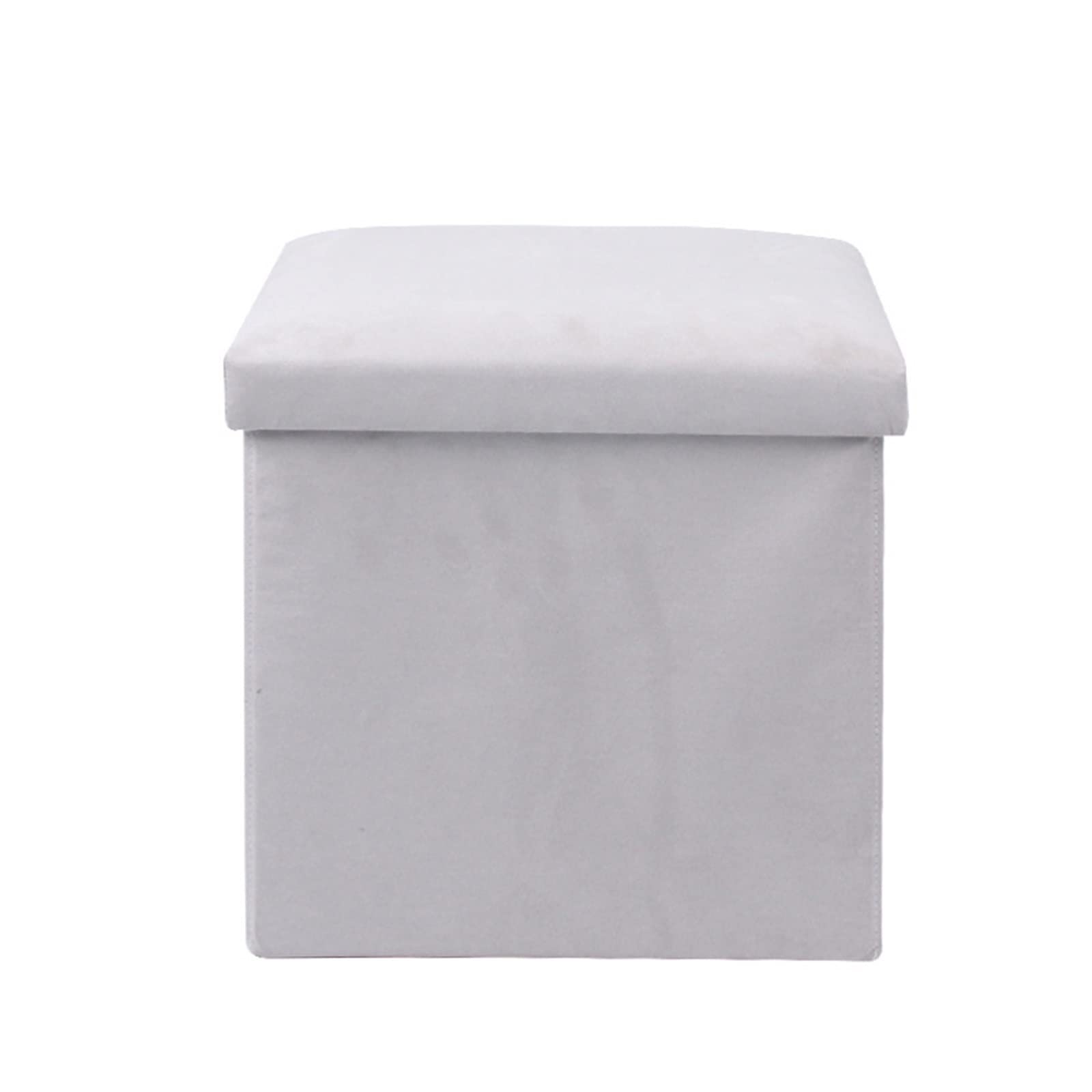 JINGYAN Storage Boxes Suede Folding Storage Home Multi-functional Organization Box Sit On Sofa And Change Shoe(Grau)