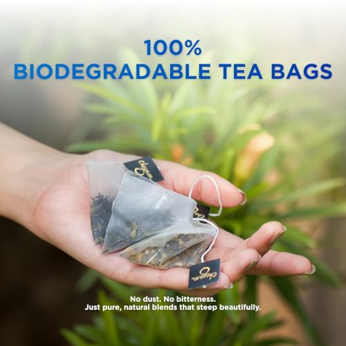 Image of CHAYAM Delightful Brews Value Tea Gift Set with Cup | 12 Assorted Tea Bags & Elegant Gold-Accented Ceramic Kulhad | Tea Hamper for Corporate Gifting | Festive & Birthday Gift | Value Tea Sampler Gift Pack