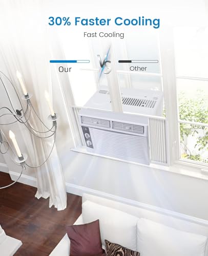 GarveeLife 5,000 BTU Window Air Conditioner - Cool up to 150 Sq. Ft. with Easy-to-Use Mechanical Controls and Reusable Filter, Perfect for Small Bedroom, Living Room, Home Office, White - Image 3