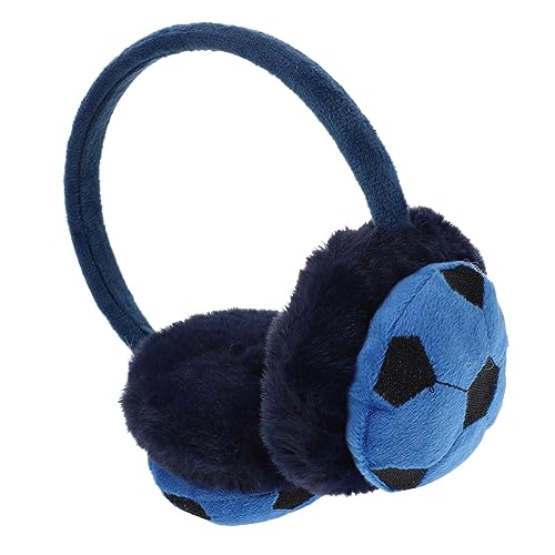Comfortable Boy Winter Ear Warmer Earmuff Soccer Design Soft Practical Ear Cover for Cold Weather Outdoor Activities