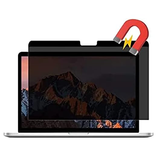 Easy On/Off Magnetic Privacy Screen Filter,Compatible with Macbook Pro 13 Inch (2016-2020) and Macbook Air 13 Inch 2018-2020 (A1932,A2179)-Anti Glare