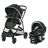 Graco Modes Element Travel System, 3-in-1 Baby Stroller and Car Seat Combo with Rear-Facing SnugRide SnugLock 35 Lite Infant Car Seat, Rear-Facing from 1.8-16 kg (4-35 lb), Miles
