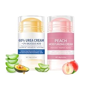 Hydrating and Anti-Cracking Foot Cream, 2Pcs Urea Fußcreme 60%, Feuchtigkeitsspendende und Anti-Riss-Fußcreme, Lindert Extreme Trockenheit und Rissbildung der Hände und Füsse