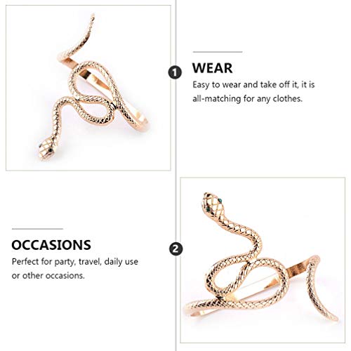 KESYOO 2 Pcs Pulseira de Cobra Pulseira Criativa Forma de Cobra Do Vintage BraÃ§o Manguito Halloween