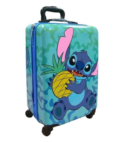 Disney Stitch Carry On Luggage for Kids Personalized Hardshell Rolling Suitcase Travel Bags with Custom Name4