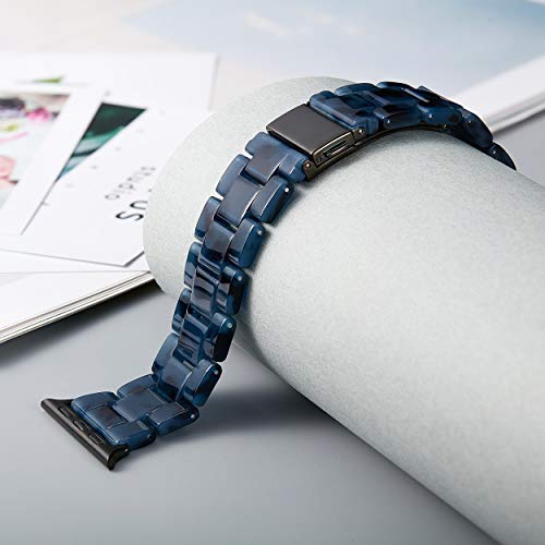 Image of BINLUN Compatible with Apple Watch Bands 38mm 40mm 41mm 42mm 44mm 45mm 46mm 49mm for Women Men Lightweight Resin Watch Straps Compatible with iWatch Series 11 /10 /9 /8 /7 /6 /5 /4 /3 /2 /1 /Ultra3 2 1 /SE3 2 1