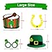 25 PCS St. Patrick's Day Photo Booth Props Kit - Large Size, NO DIY Needed - Funny Shamrock Photo Booth Props for Saint Patty's Day Party Favors Irish Party Decoations Supplies