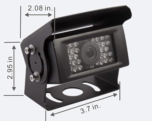 Image of AHD 1080P 7 inch Wired Reverse Rear View Backup Camera System,Guide line,IP69K Waterproof IR Night Vision Camera, for Tractor /Truck /RV /Excavator /Caravan /Skid Steer /Heavy Equipment