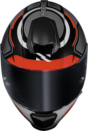 Capacete Masculino Norisk Razor Speedmax Preto Cinza Moto (58)