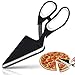Edelstahl Pizzaschere Pizzaschneider für sauberes Schneiden von Pizza Flammkuchen flachen Blechkuchen - Küchenschere mit Heber - Pizza Schere Schneider mit Pizzaschaufel perfekt zum Servieren