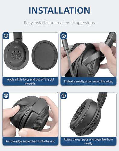 Replacement Ear Pads for Razer Kraken X (Pink) | Soft protein leather, memory foam cushions. For gaming, music. Fits Kraken X, X USB, Kitty Edition. Easy to replace. miniatura 5