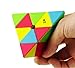 CuberSpeed Pyramid Speed Cube Stickerless Magic Cube Qiyi Qiming Triangle Pyramid Stickerless Speed Cube
