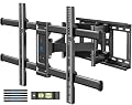 PERLESMITH Full Motion TV Wall Mount for Most 37-82 inch TVs up to 132 lbs, TV Mount with Dual Articulating Arms with Tilt and Extension, Fits 12" 16" Studs, Max VESA 600x400mm, PSLFK1