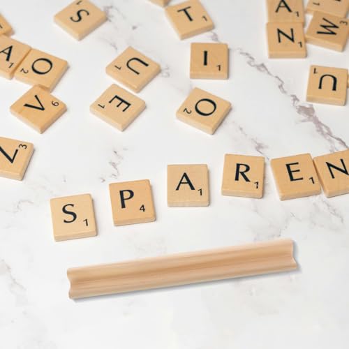 Soportes de madera para dominó y fichas de Mahjong miniatura 4