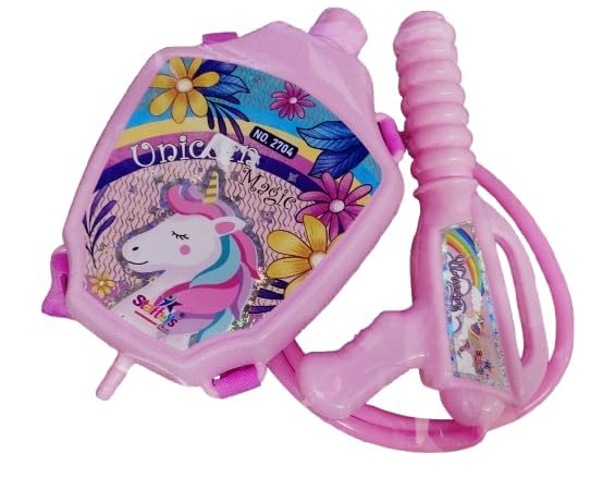 Image of Macare Holi Pichkari Water Gun for Kids Backpack Tank Spray for Holi Pool Parties for Boys and Girls Pink Color