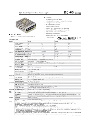 Alimentation à découpage double sortie RD-65A pour éviter les surcharges - 3