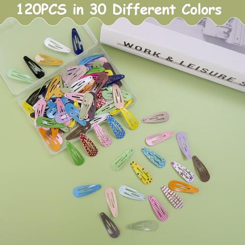 Pinzas para cabello mini metálicas SLYFTE, pack 120 piezas miniatura 5