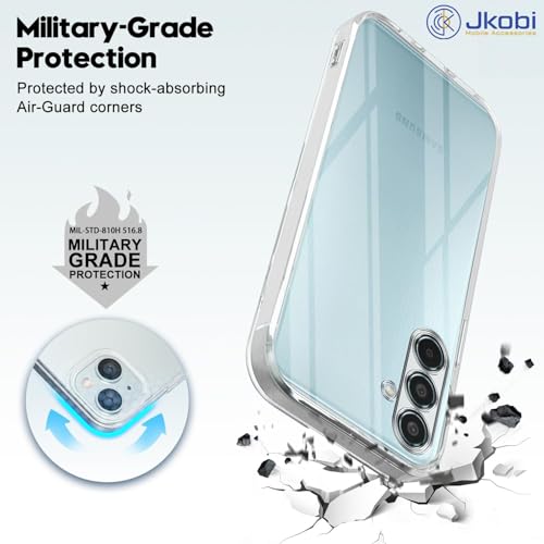 Image of Jkobi Back Case Cover for Samsung Galaxy M35 5G (Silicone Clear Shockproof Case with Camera Protection | Soft and Flexible | Transparent)
